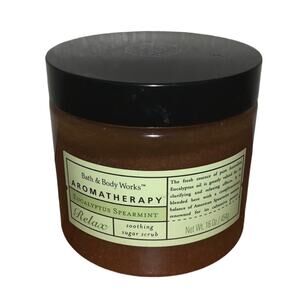 Bath & Body Works Relax Eucalyptus Spearmint Soothing Sugar Scrub NEW 16 oz.
